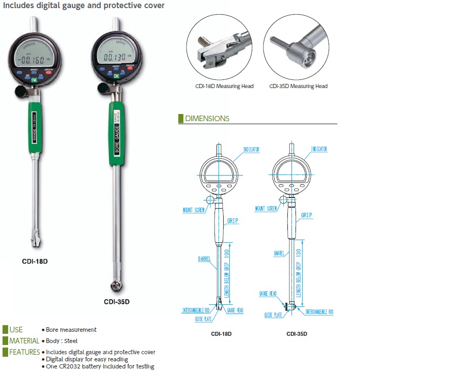 Ichiban Precision Sdn Bhd SK SK Dial Bore Gauge